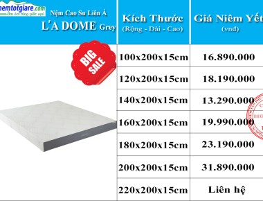 Bảng Giá Nệm Liên Á Mới Nhất 2020