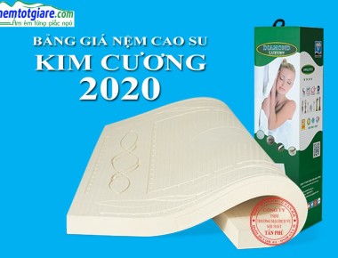 Bảng Giá Nệm Cao Su Kim Cương năm 2020
