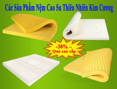 Bảng giá nệm cao su Kim cương mới nhất