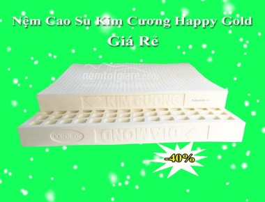Nệm Cao Su Kim Cương Happy Gold Giá Rẻ