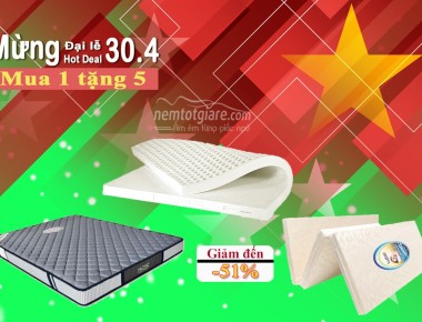 Nệm Tân Phú Khuyến Mãi Mừng Đại Lễ Tháng 04/2019