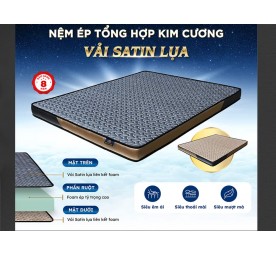 Nệm Tổng Hợp Kim Cương Vải Lụa Satin