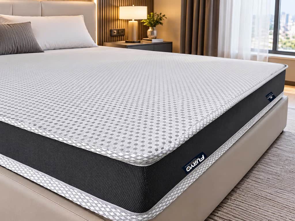 Mặt dưới nệm foam FURYO sử dụng vải 4D Spacer cao cấp