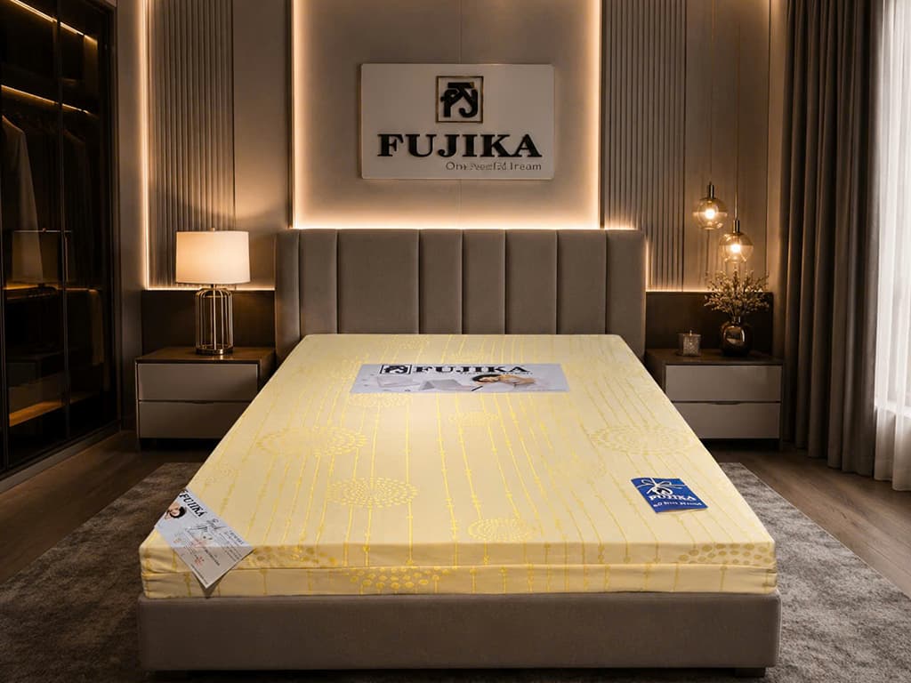 Nệm Foam Classic Fujika 2 mặt lỗ tròn thoáng mát